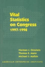 Tapa de Vital Statistics on Congress, 1997-1998
