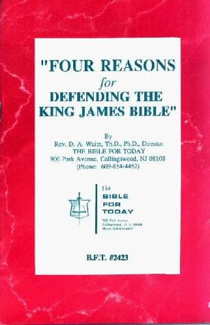 Tapa de Four Reasons for Defending the King James Bible