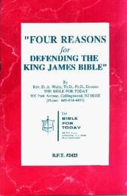 Tapa de Four Reasons for Defending the King James Bible
