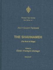 Tapa de The Shahnameh