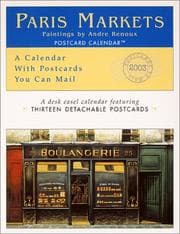 Tapa de Paris Markets 2003 Postcard Calendar