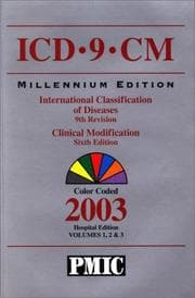 Tapa de ICD-9-CM Millennium Edition, International Classification of Diseases, 9th Revision