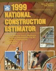 Tapa de 1999 National Construction Estimator/Book and CDROM (47th/Bk&dk ed)