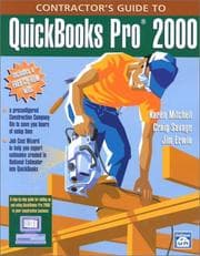 Tapa de Contractor's Guide to Quickbooks Pro 2000