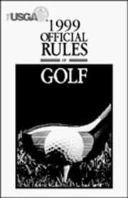 Tapa de Official Rules of Golf 1999 (Official Rules of Golf)