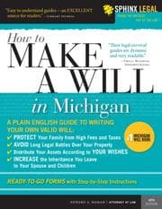 Tapa de How to Make a Will in Michigan, 4E (Legal Survival Guides)