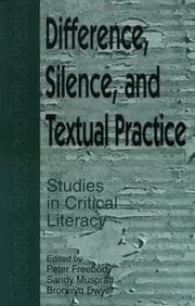 Tapa de Difference, silence, and textual practice