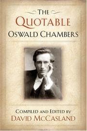 Tapa de The quotable Oswald Chambers
