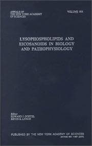 Tapa de Lysophospholipids and eicosanoids in biology and pathophysiology