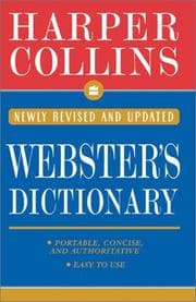 Tapa de Harper Collins Webster's dictionary