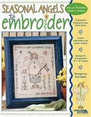 Tapa de Seasonal Angels to Embroider (Leisure Arts #3844)