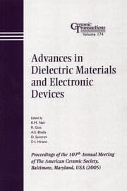 Tapa de Advances in dielectric materials and electronic devices