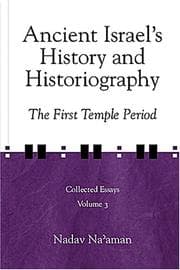 Tapa de Ancient Israel's History and Historiography