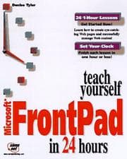 Tapa de Teach Yourself Microsoft Frontpad in 24 Hours