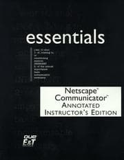 Tapa de Netscape 4.0 Communicator Essentials/Instructors