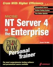 Tapa de MCSE NT Server 4 in the Enterprise Exam Cram Personal Trainer (Exam: 70-068)