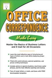 Tapa de Office Correspondence Made Easy