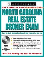 Tapa de North Carolina Real Estate Broker Exam