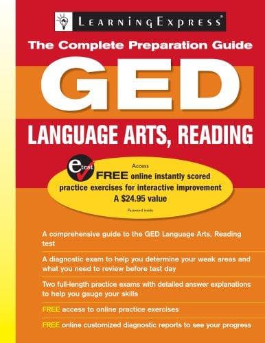 Tapa de GED Language Arts, Reading