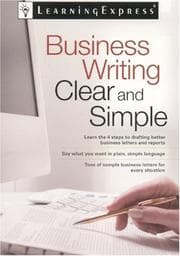 Tapa de Business Writing Clear and Simple