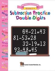 Tapa de Subtraction Practice Double Digits