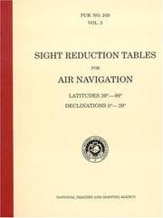 Tapa de PUB 249 Sight Reduction Tables for Air Navigation, Volume 3