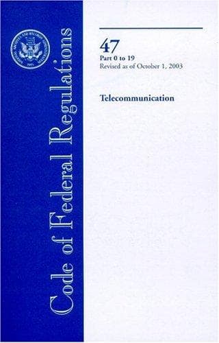 Tapa de 2003 CFR Title 47