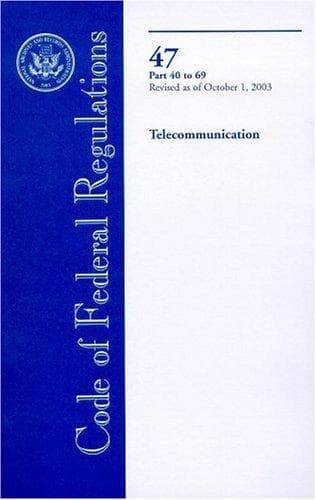 Tapa de 2003 CFR Title 47