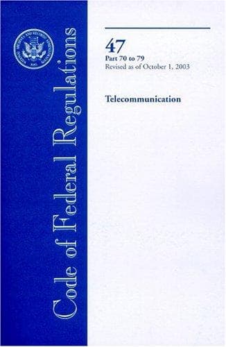 Tapa de 2003 CFR Title 47
