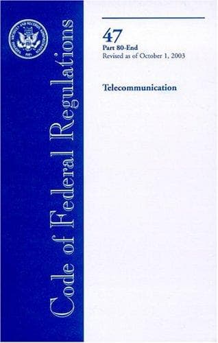 Tapa de 2003 CFR Title 47