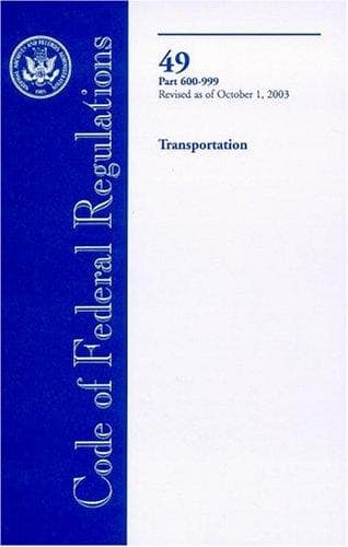 Tapa de 2003 CFR Title 49