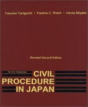 Tapa de Civil procedure in Japan
