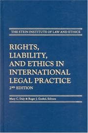 Tapa de Rights, liability, and ethics in international legal practice