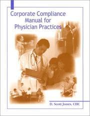 Tapa de Corporate compliance manual for physician practices
