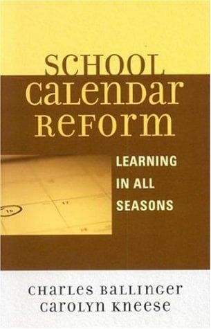 Tapa de School Calendar Reform