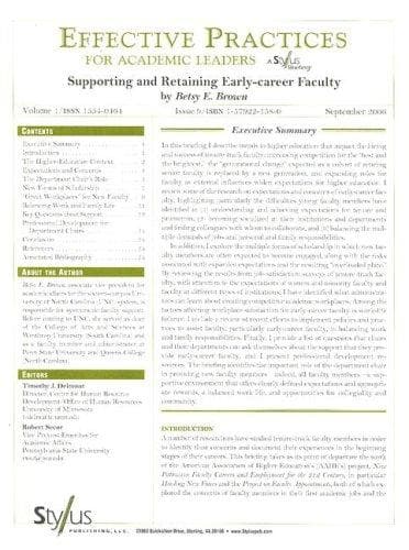 Tapa de Effective Practices for Academic Leaders