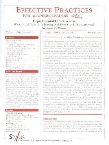 Tapa de Effective Practices for Academic Leaders