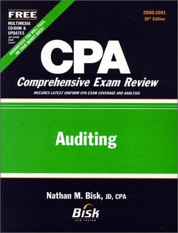 Tapa de CPA Comprehensive Exam Review, 2000-2001