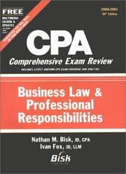 Tapa de CPA Comprehensive Exam Review, 2000-2001