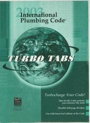 Tapa de International Plumbing Code 2003-Tabs F/Looseleaf Version