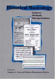 Tapa de Historical musicology