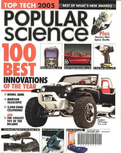 Tapa de Popular Science, December 2005 Issue