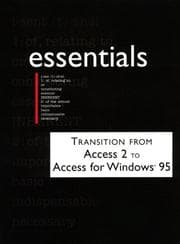 Tapa de Transition from Access 3 to Access for Windows 95 Essentials