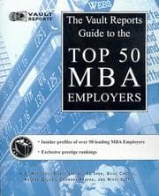 Tapa de Vault reports guide to the top 50 MBA employers