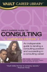 Tapa de Vault Career Guide to Consulting, European Edition