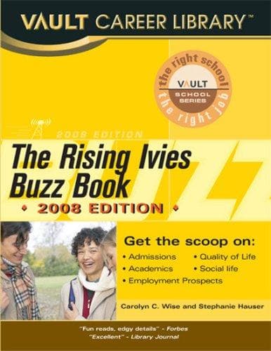 Tapa de Vault Rising Ivies Buzz Book