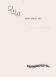 Tapa de Microsoft Word 2007 Basics