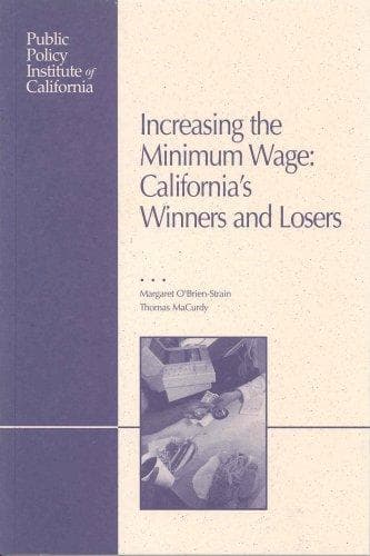 Tapa de Increasing the minimum wage