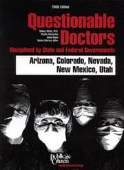 Tapa de Questionable Doctors Disciplined by State and Federal Governments
