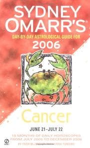 Tapa de Sydney Omarr's day-by-day astrological guide for Cancer, June 21-July 22, 2006